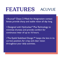 Acuvue Oasys 2-Week for Astigmatism with Hydraclear Plus