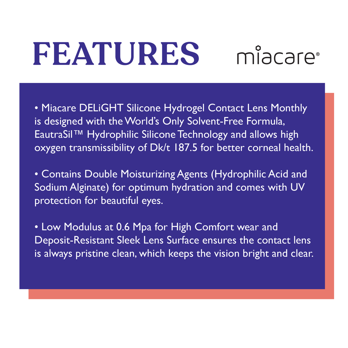 Miacare DELiGHT Monthly (Clear)