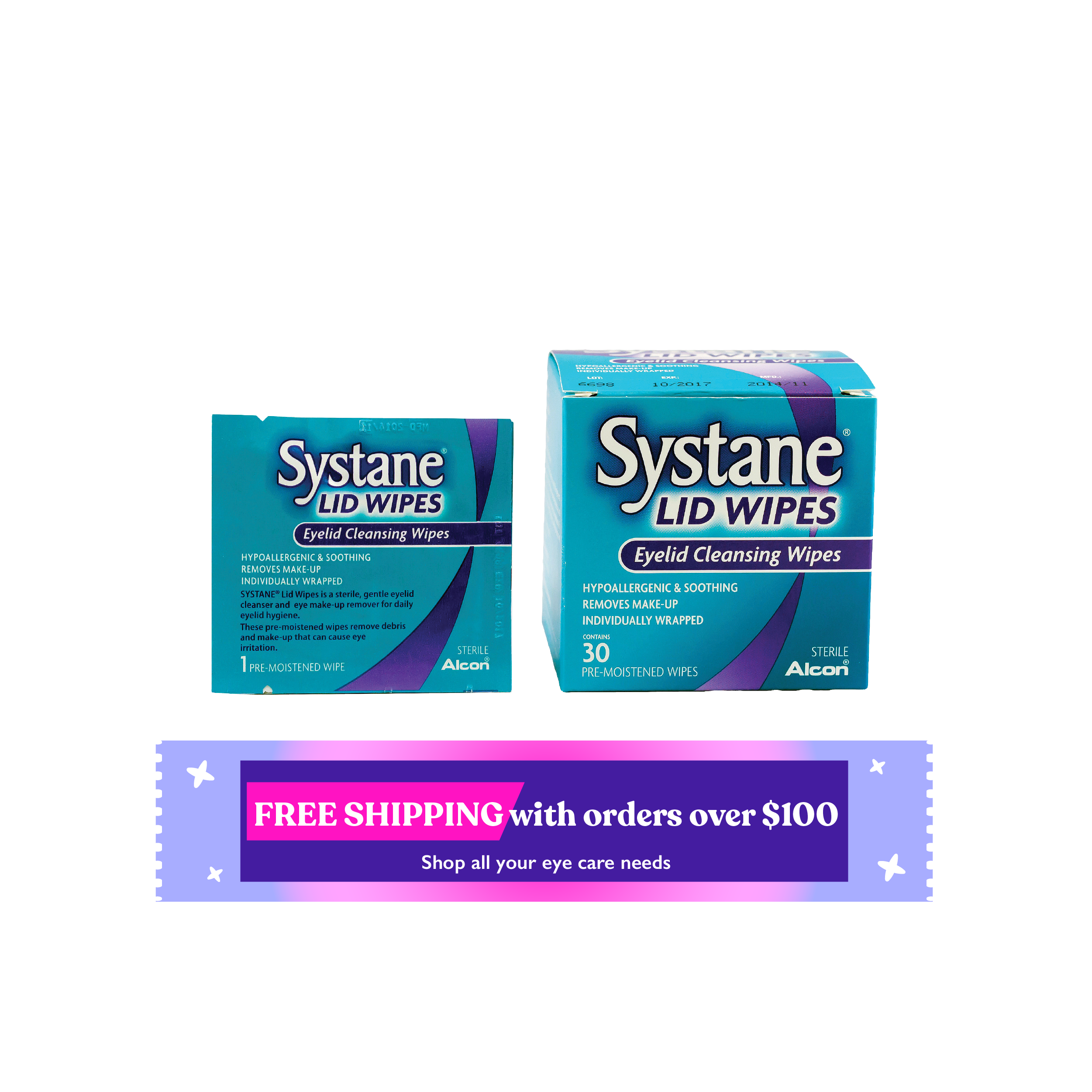 Alcon Systane Lid Wipes 30s